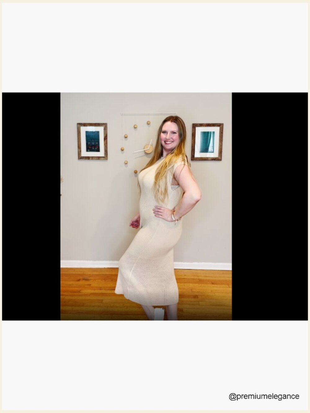 Ribbed Knit Maxi Dress Cap Sleeve Crewneck Casual Summer - Picture 6 of 7
